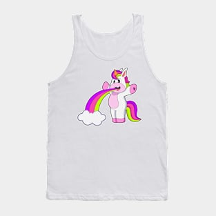 Unicorn Rainbow Clouds Tank Top